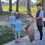 Zbieranie śmieci przez dzieci